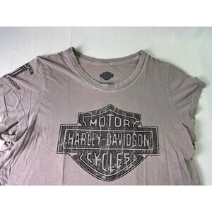 Harley Davidson Women L Shirt Operation Personal Freedom Wounded Warrior Projct